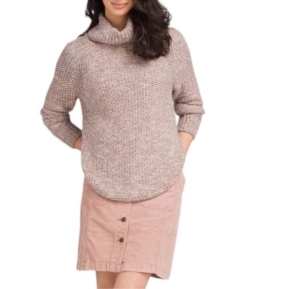 Prana Castillo Mid Weight Sweater Turtleneck Acrylic Nylon Wool Alpaca Sweater - Picture 1 of 5
